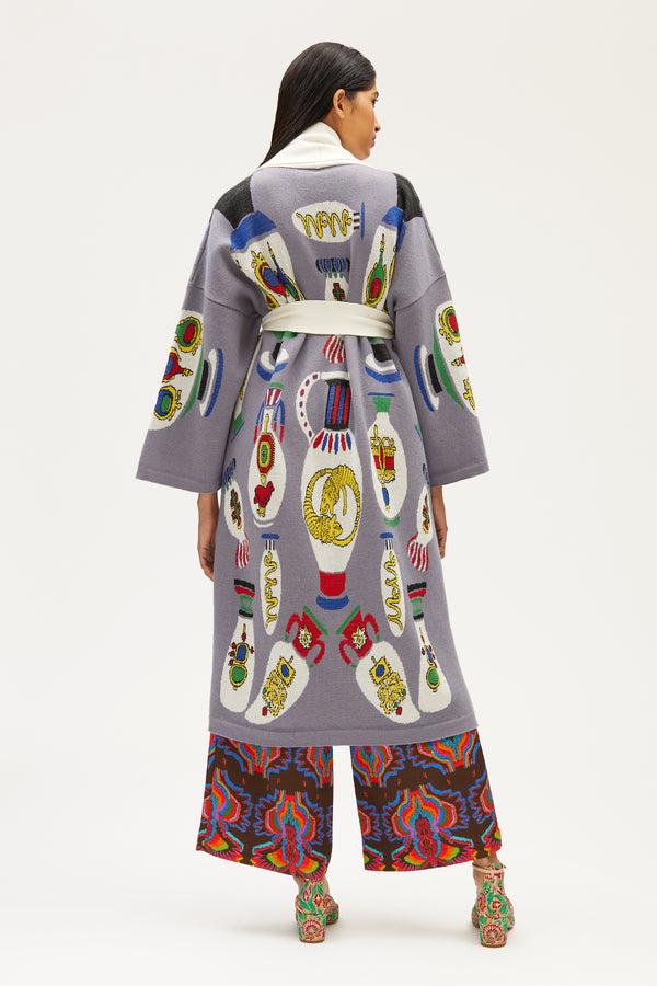 Rianna Nina KOSMIMA Knitted Kimono Coat Benedetta