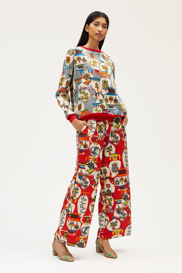 rianna nina KOSMIMA Pants Melina Jacquard