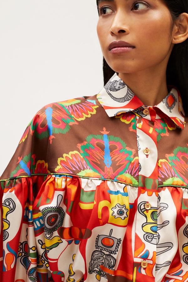 Rianna Nina KOSMIMA Yoke Blouse Georgia