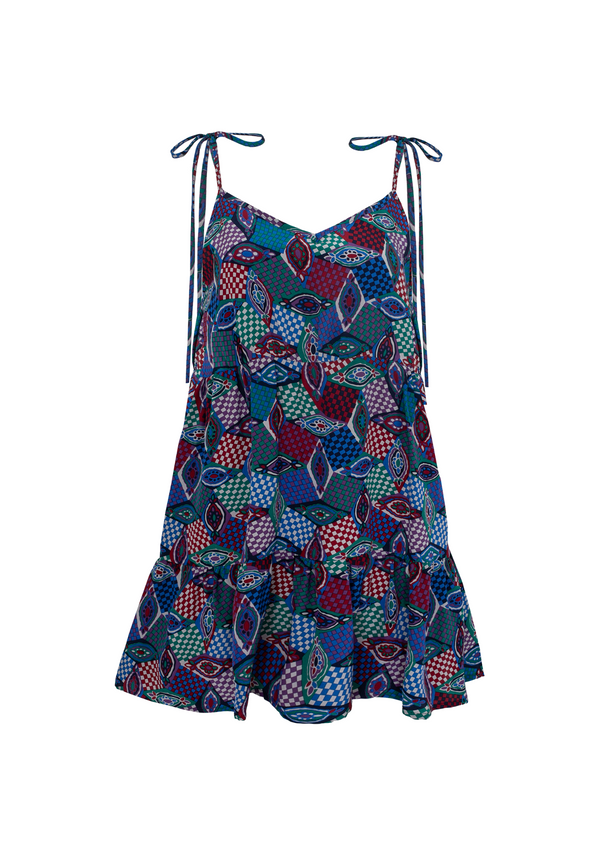 Rianna Nina One-of-a-kind Volant Top Silk