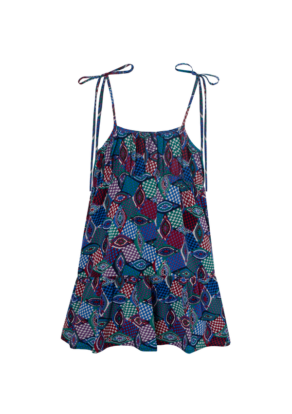 Rianna Nina One-of-a-kind Volant Top Silk