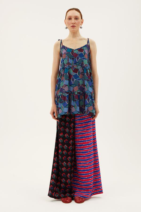 rianna nina One-of-a-kind Volant Top Silk