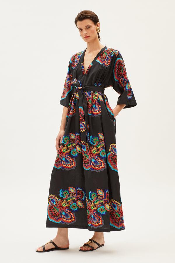 rianna nina Paradeisos Dress Dora Long Cotton