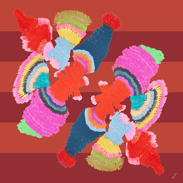 Rianna Nina Paradeisos Scarf Papagalos Coral