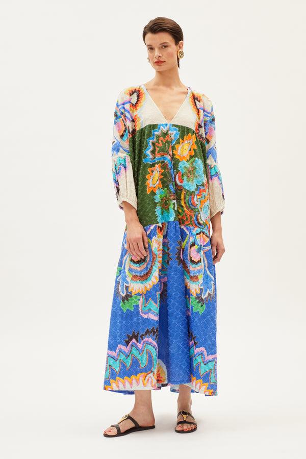 rianna nina Paradeisos Volant Dress Minu Cotton