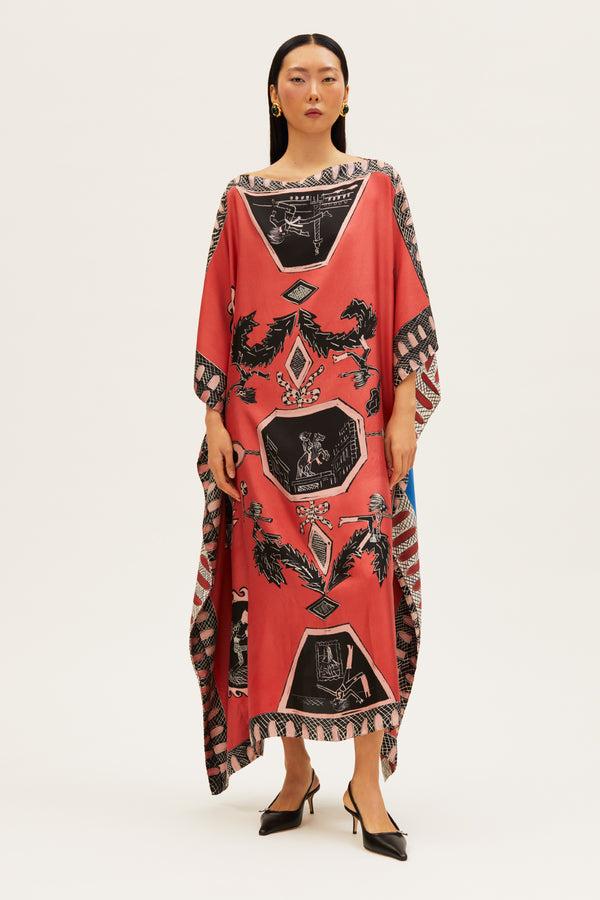 rianna nina Tependris Kaftan Olympic Pink Blue