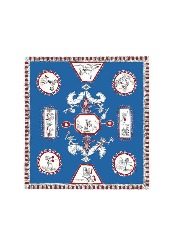 rianna nina Tependris Scarf Olympic Blue 90