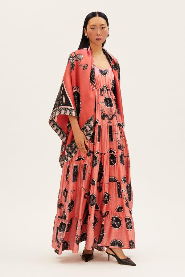 rianna nina Tependris Scarf Olympic Pink 140