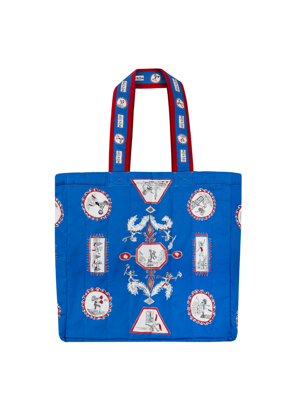 rianna nina Tependris Tote Bag Olympic Blue