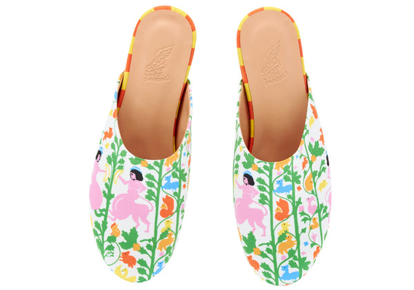 Rianna Nina The Benaki Slipper Kiknos White