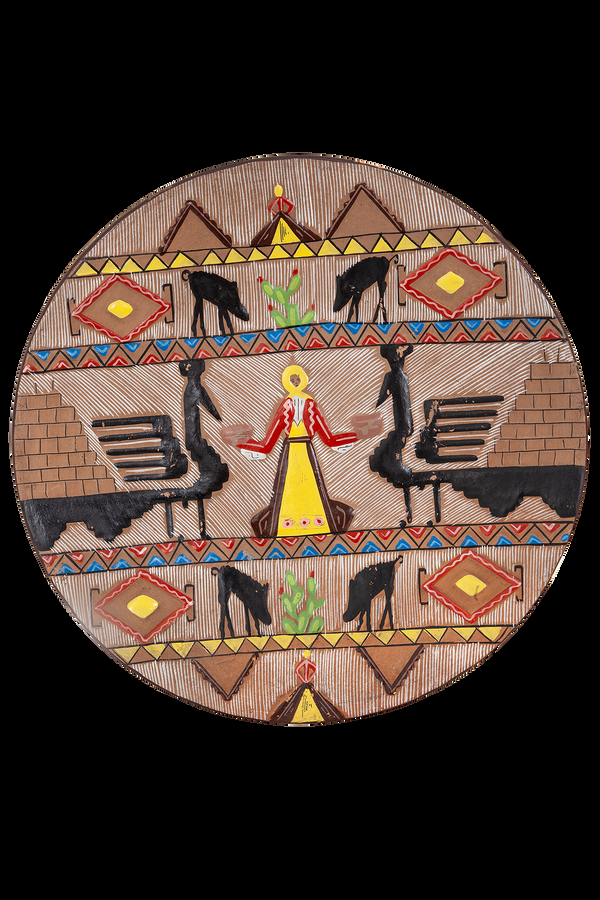 rianna nina Vintage Hungarian Terracotta Plate