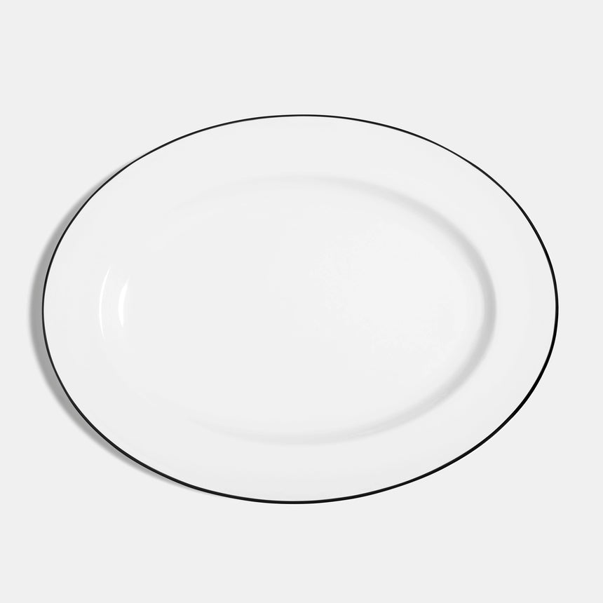 richard brendon Line Oval Serving Plate - Second Quality