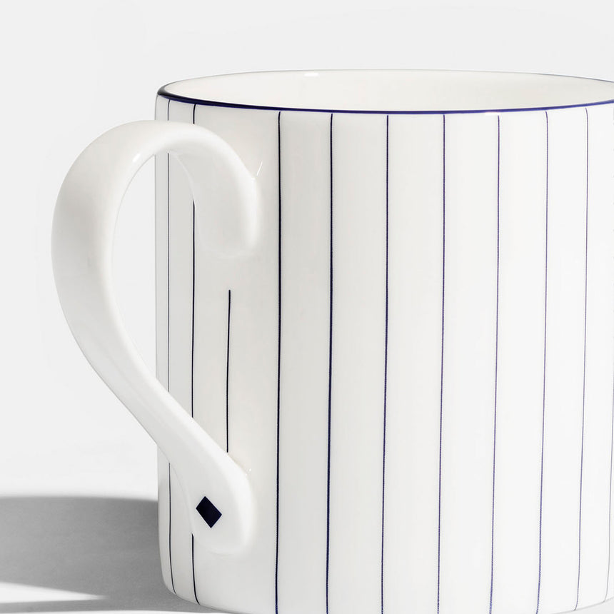 Richard Brendon Pinstripe Mug - Cobalt
