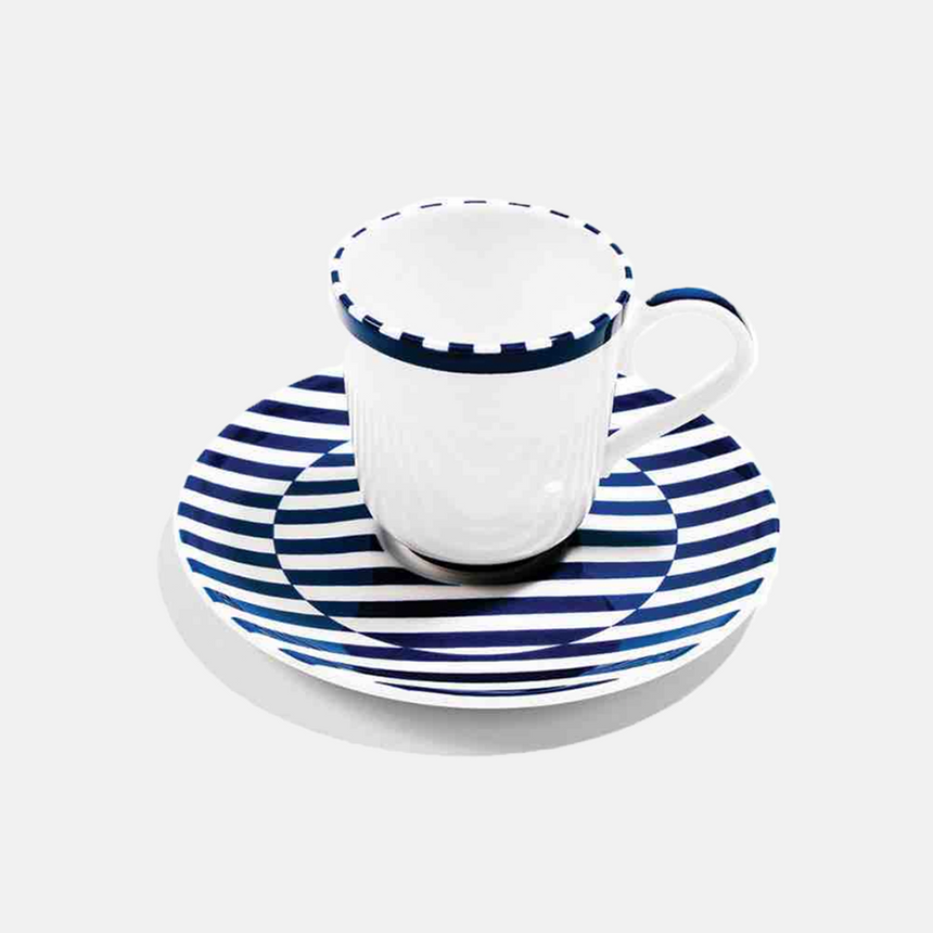 richard brendon Superstripe Espresso Cup & Saucer - Discontinued
