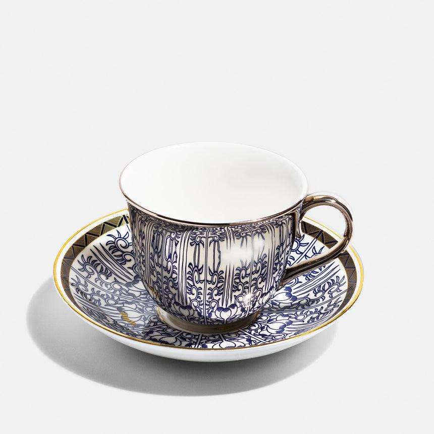 Richard Brendon V&A Georgian Lilies Reflect Teacup And Saucer Set - Discontinued