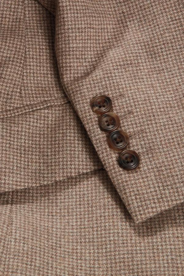 Richard James Chapman Blazer – Tan Puppytooth Virgin Wool