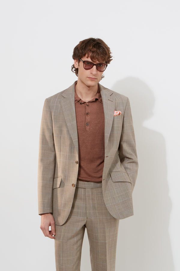 richard james Chapman Jacket – Brown Prince Of Wales Check