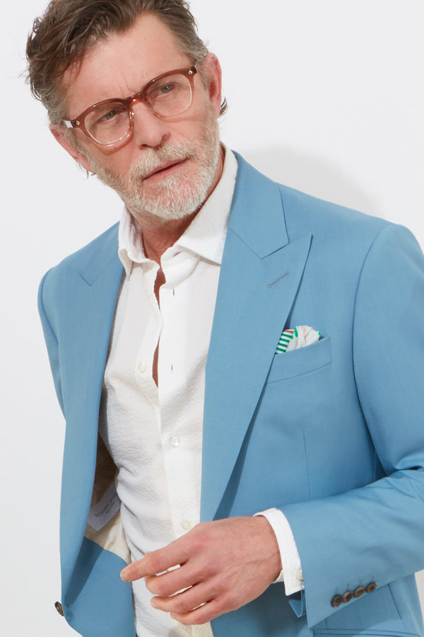 Richard James Chapman Jacket – Sky Blue Wool & Mohair Blend