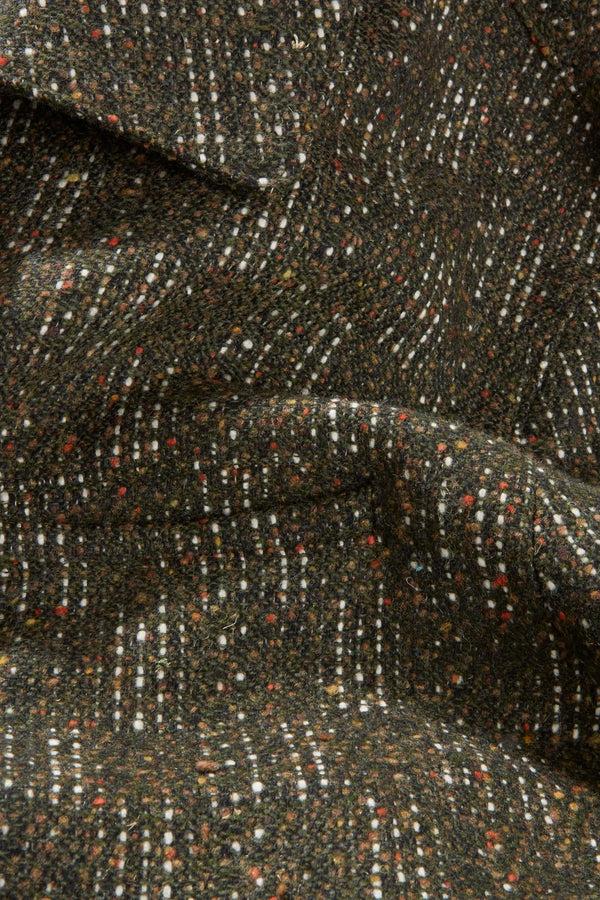 Richard James Chore Jacket – Olive Linear Check Wool Blend