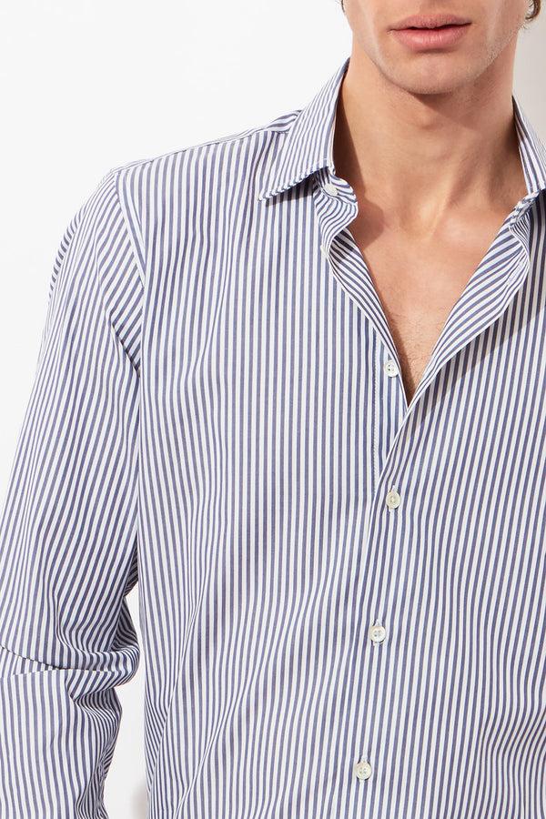 Richard James Contemporary Shirt – Navy Bengal Stripe