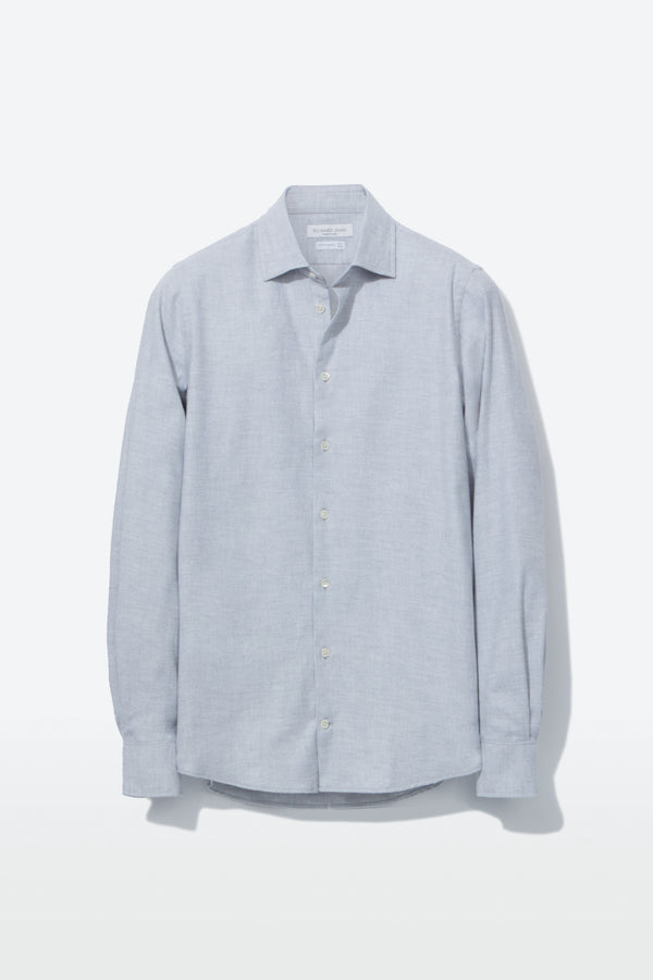richard james Contemporary Shirt – Smoke Cotton Flannel
