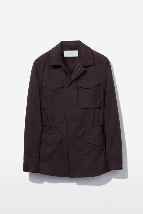 richard james Field Jacket – Aubergine Recycled Technical Blend