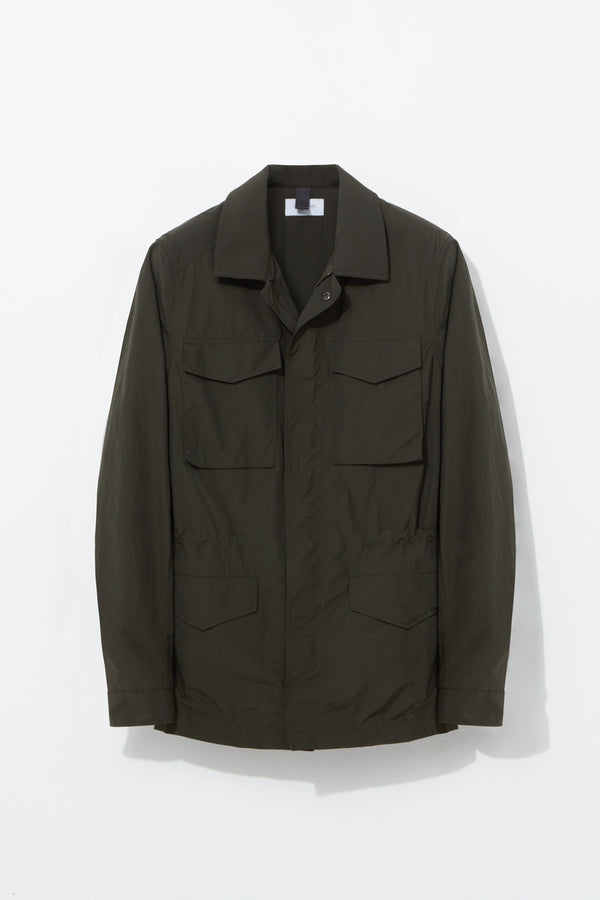 Richard James Field Jacket – Lightweight Olive Recycled PA Cotton Blend