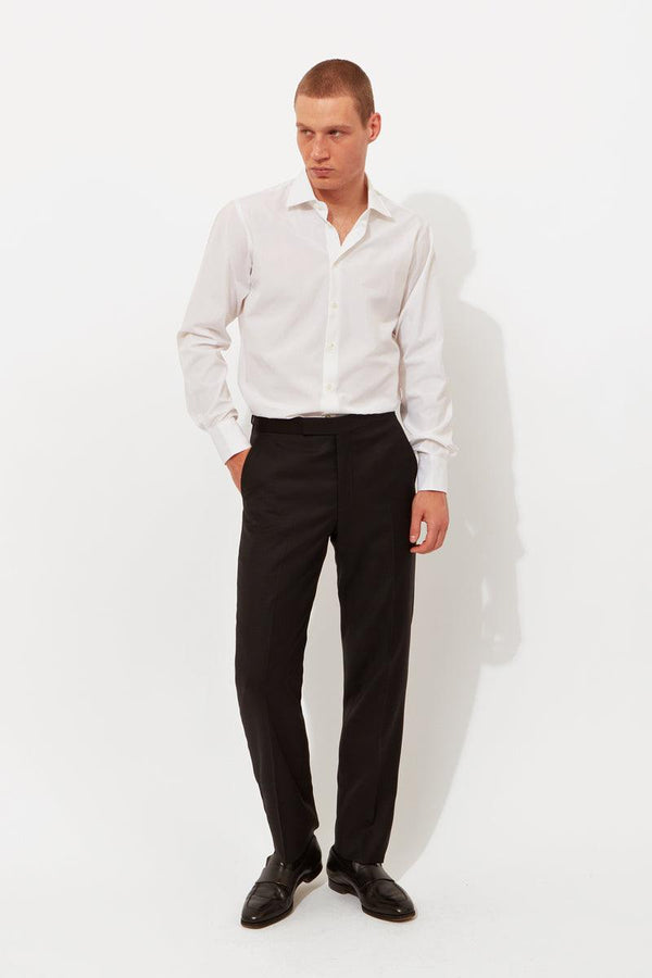 richard james Black Classic Twill Trousers