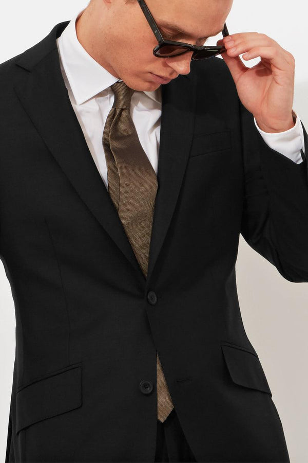 Richard James Black Twill Suit