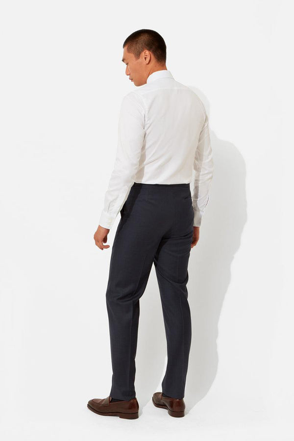 Richard James Blue Classic Sharkskin Trousers