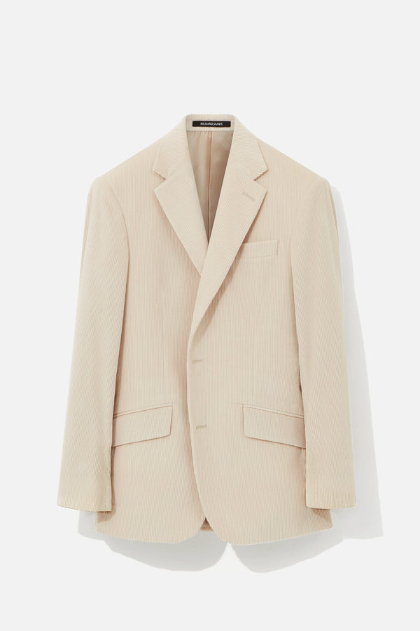 richard james Chapman Jacket – Ivory Cotton Corduroy