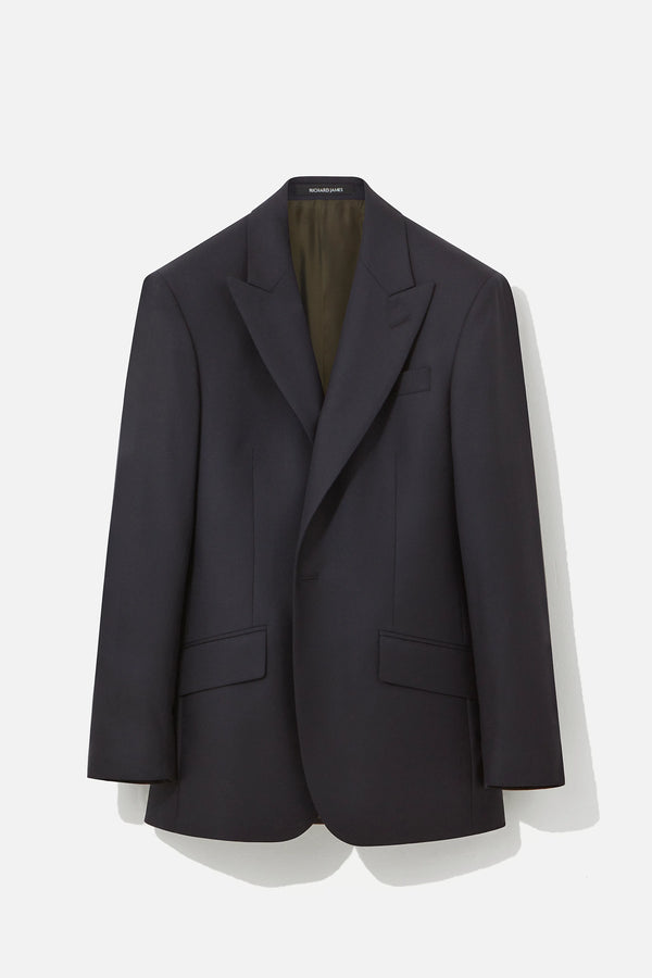 richard james Chapman Jacket – Navy Wool Twill
