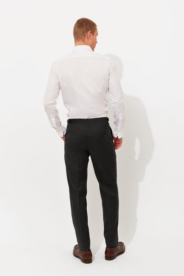 Richard James Charcoal Classic Twill Trousers
