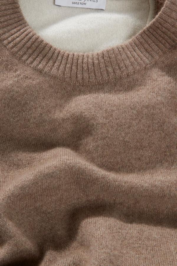 Richard James Crew Neck – Tan Cashmere