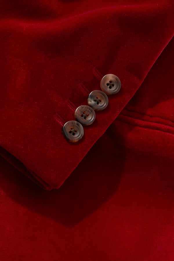 Richard James Evening Jacket – Orange Velvet