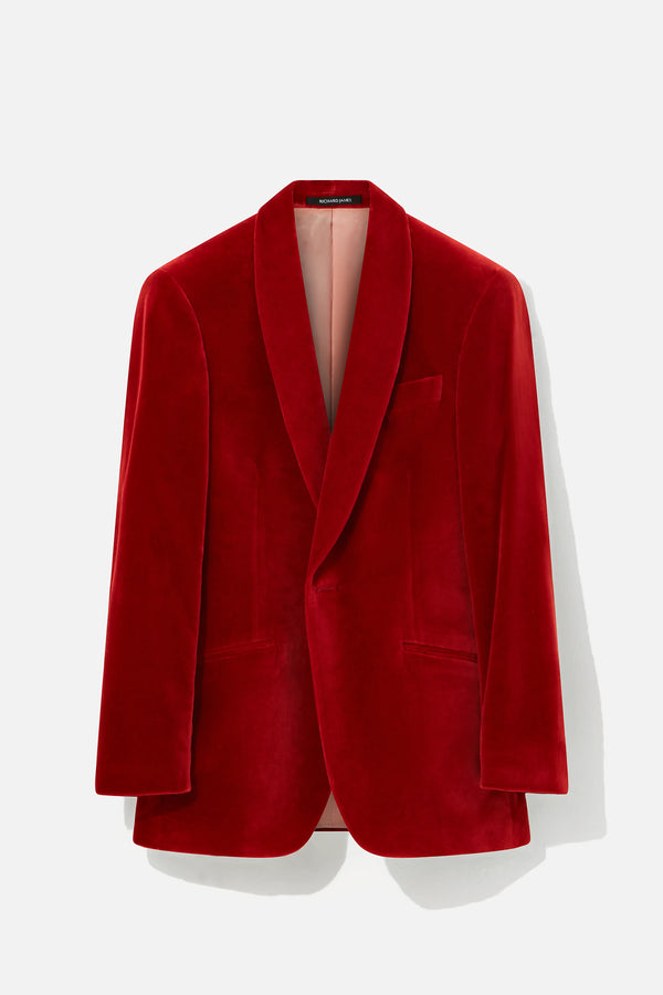 richard james Evening Jacket – Orange Velvet
