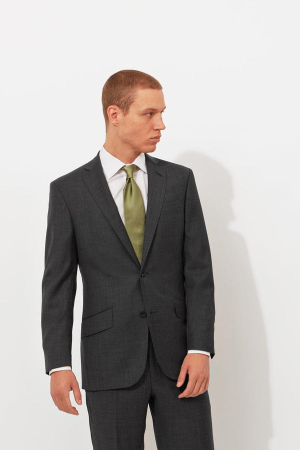 richard james Grey Classic Sharkskin Jacket