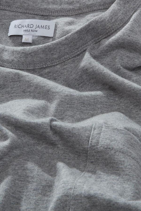 Richard James Grey Marl Pocket T-Shirt