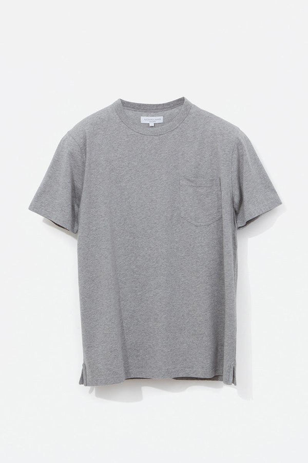 richard james Grey Marl Pocket T-Shirt
