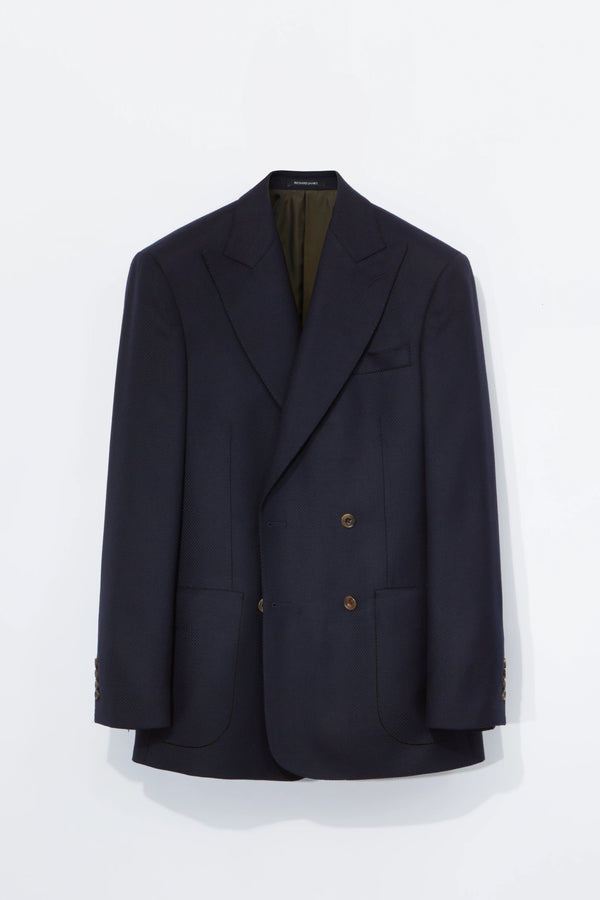 Richard James Hepworth Blazer – Navy Basketweave