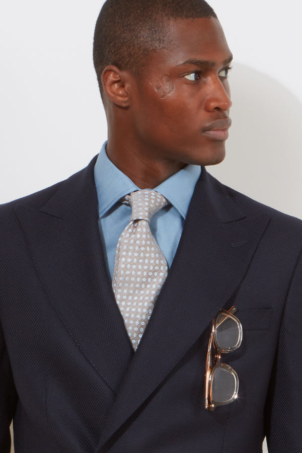 Richard James Hepworth Blazer – Navy Basketweave