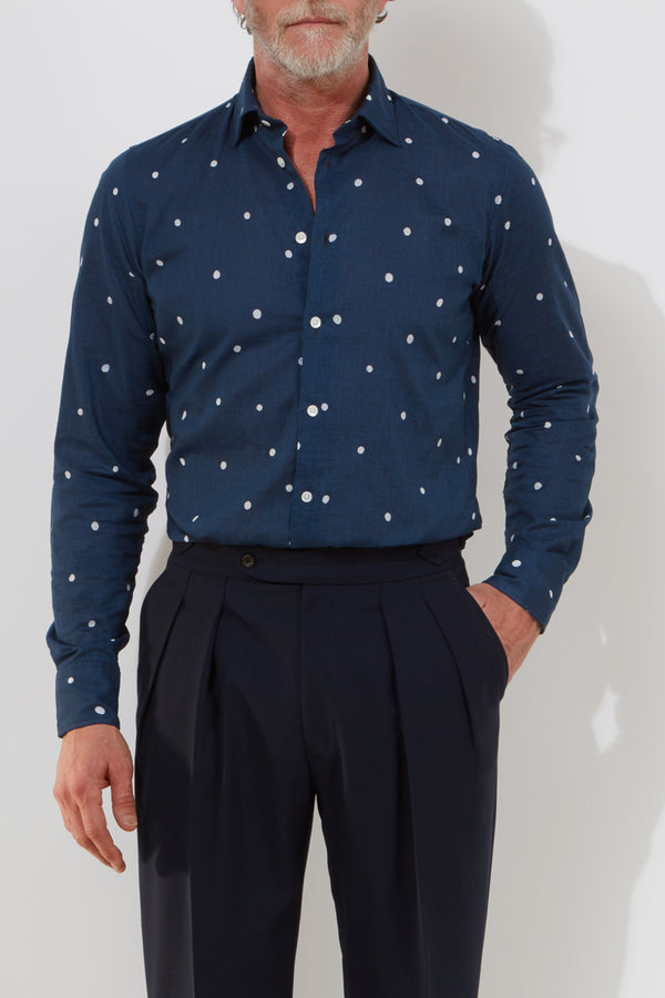 Richard James Hepworth Trousers – Navy Wool Fresco