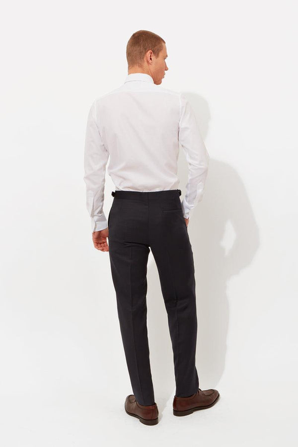 Richard James Navy Classic Twill Trousers