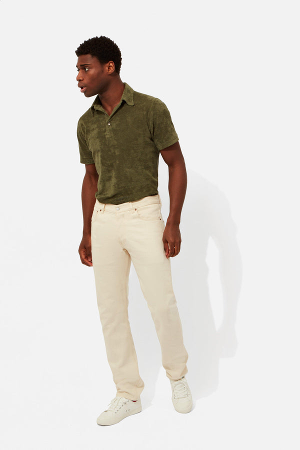 richard james Off White Selvedge Jeans