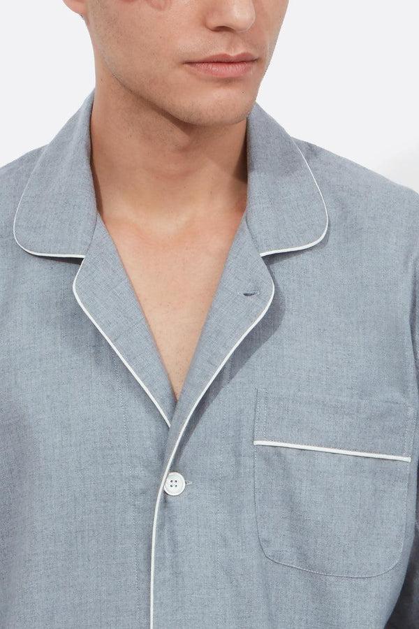 Richard James Pyjama Two Piece In Cotton & Cashmere