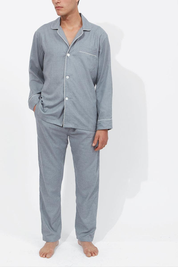 richard james Pyjama Two Piece in Cotton & Cashmere