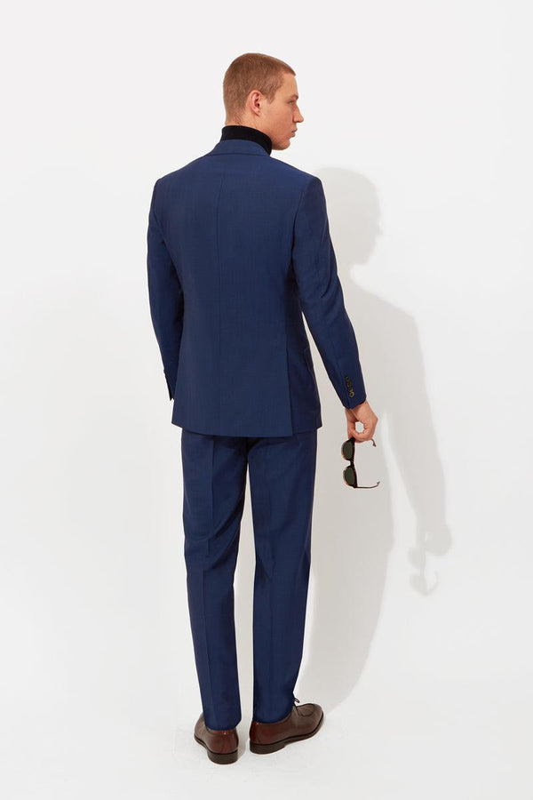 Richard James Strong Blue Wool And Mohair Suit