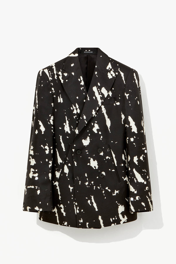 richard james Suit – Abstract Camouflage Silk Print