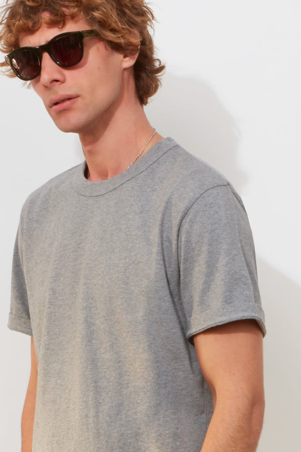 Richard James T-Shirt – Grey Marl Cotton