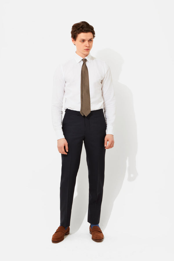 richard james Trousers - Navy Voyager Wool